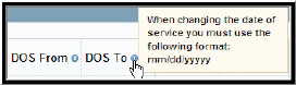 Information tooltip example