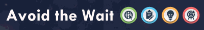 Avoid the wait, submit electonicically. 