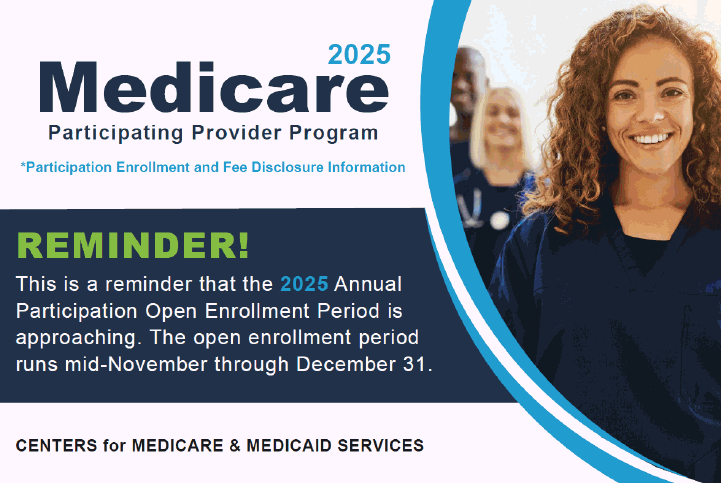 2025 Medicare participation postcard