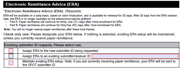  Electronic Remittance Advice (ERA)