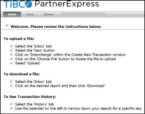 BCO PartnerExpress home page