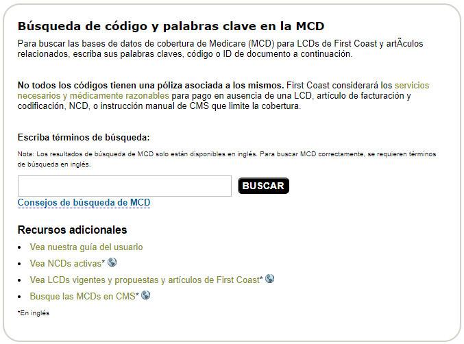 Búsqueda Avanzada de LCD