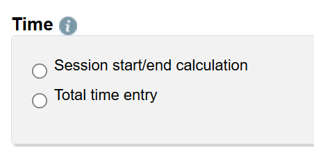 Time selection