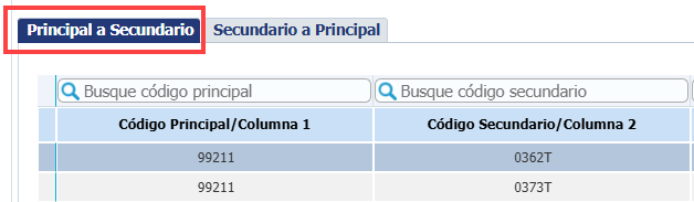 Principal a secundario