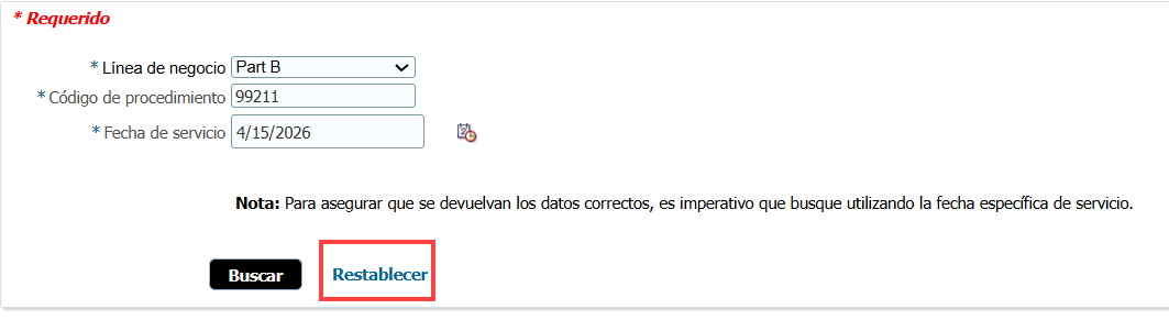 Restablecer