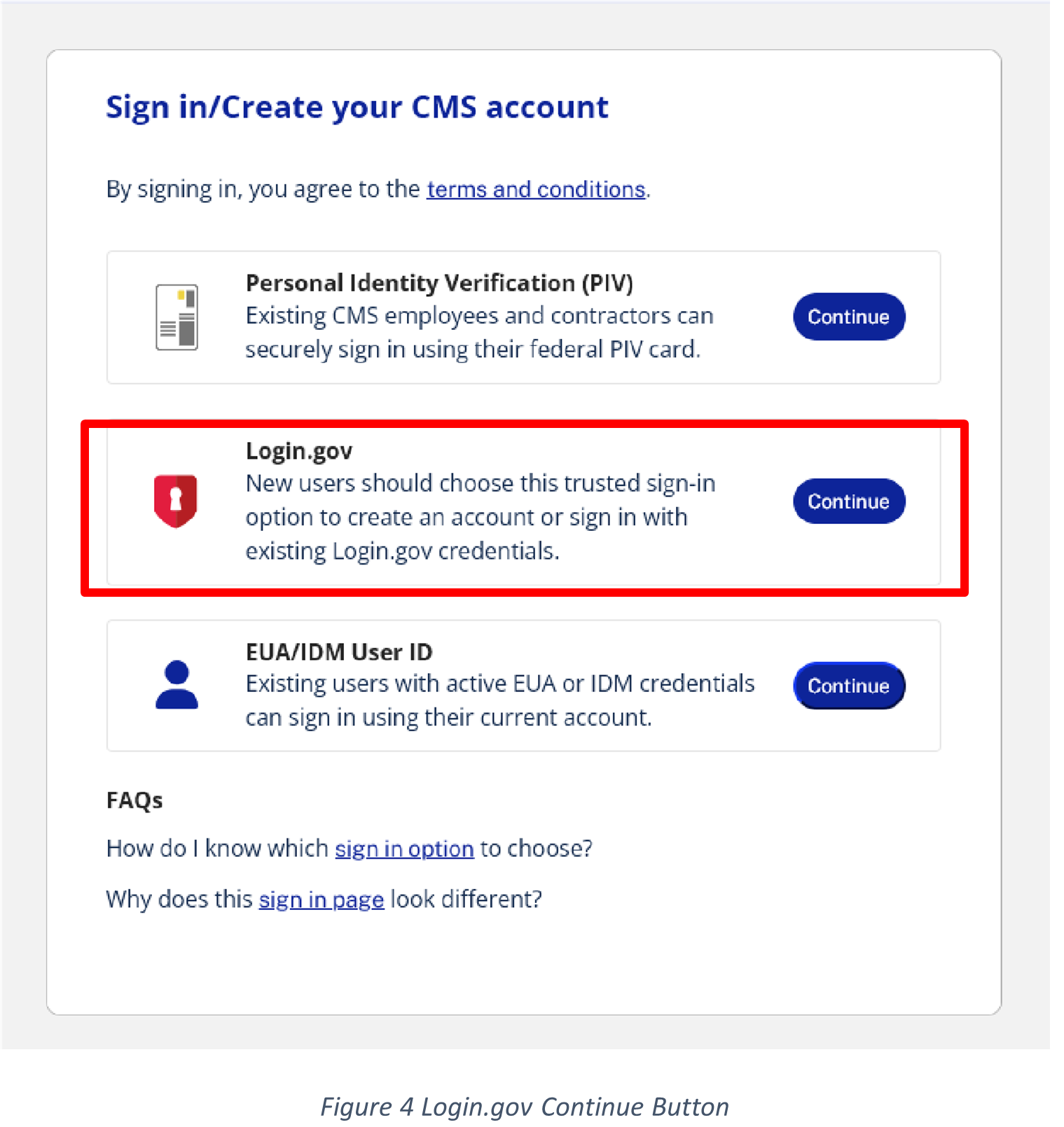 login.gov continue button