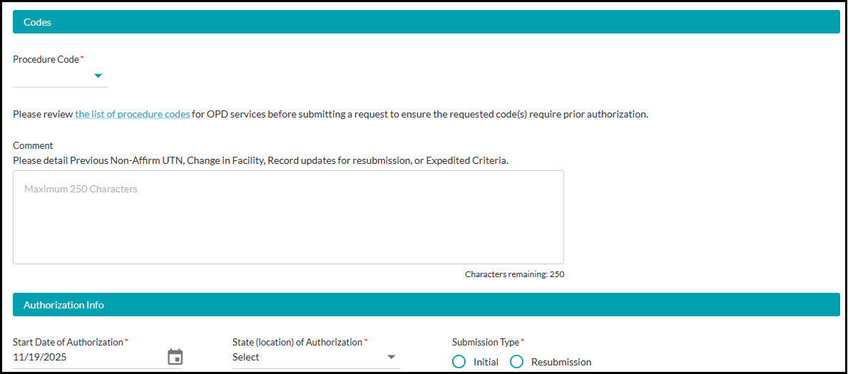 Prior Authorization Request  – HOPD3