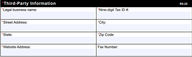 Información de terceros