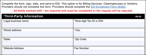 Información de terceros
