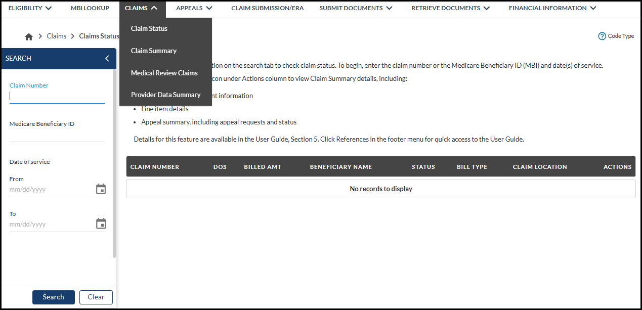 claim status