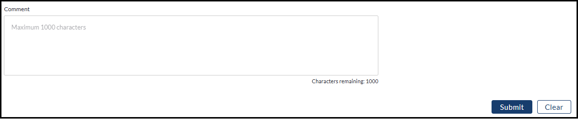 comment box