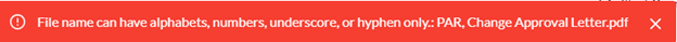 mensaje de error