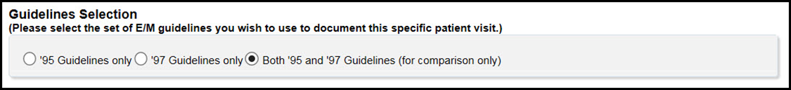   Title: guidelines selection - Description: guidelines selection