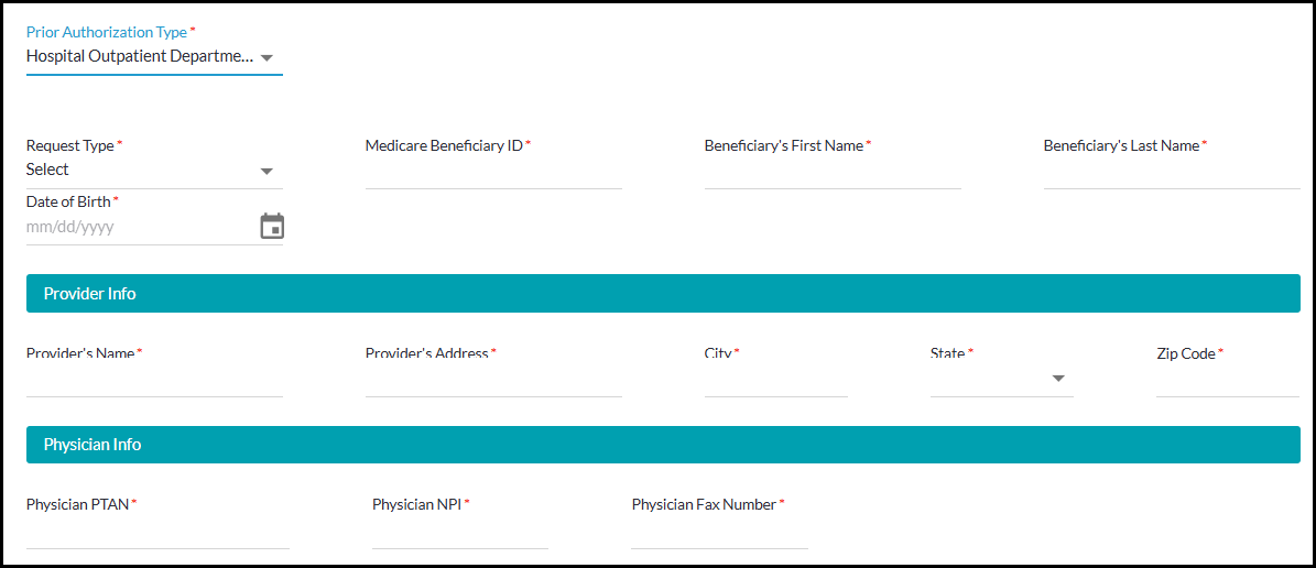 Solicitud de autorización previa - HOPD 1