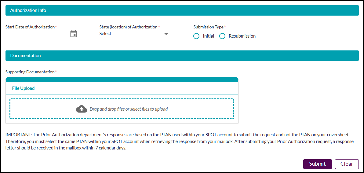 Solicitud de autorización previa - HOPD 4