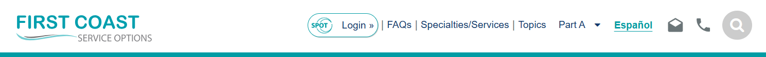 top navigation bar