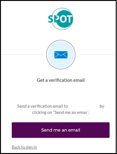 verification screen