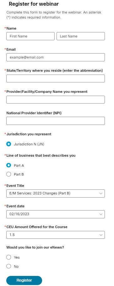 Inscribirse para un webinario