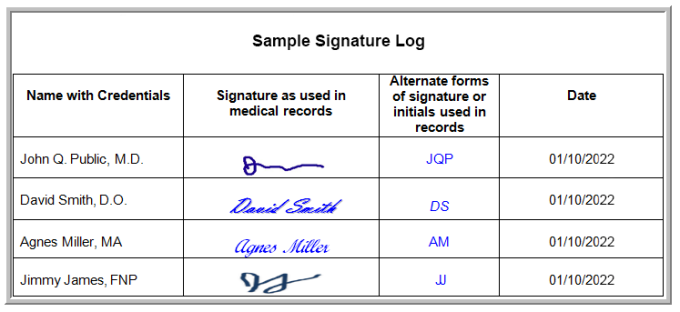 Ejemplo de diagrama de requisito de firma