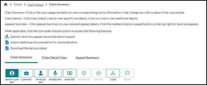 Part A – Claim Summary