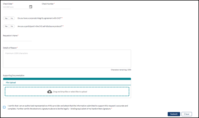 Part B – Non-MSP Overpayment Form