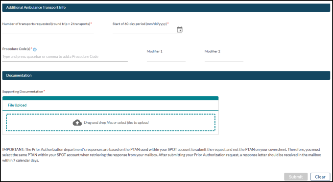Part B – Prior Authorization Request – RSNAT 3