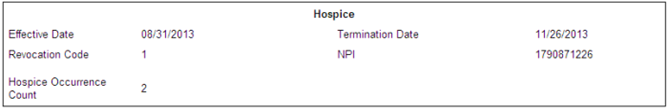 SPOT Hospice Record