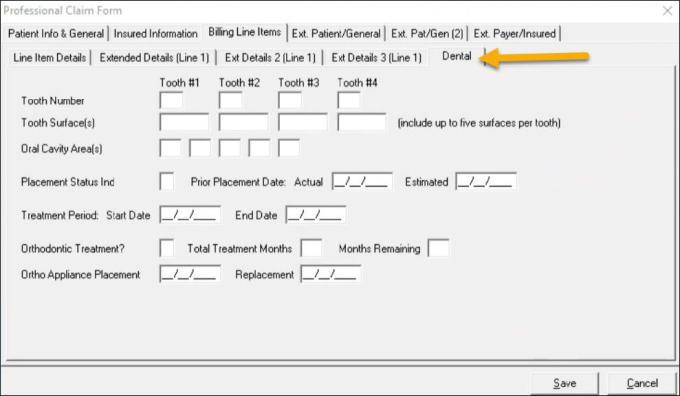 Elemento de línea: dental cont.