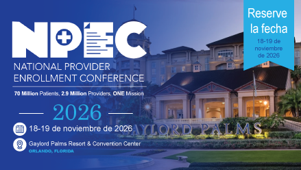 Reserve la fecha: Conferencia Nacional sobre la Inscripción de Proveedores