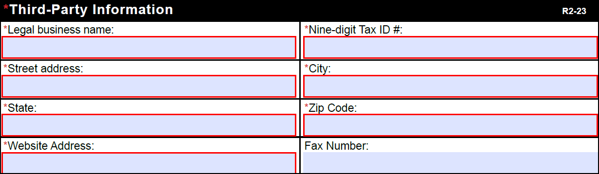 Third-party information