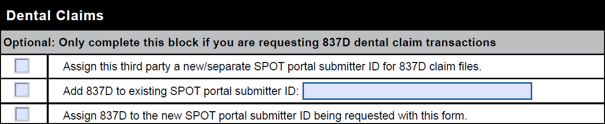 Reclamaciones dentales