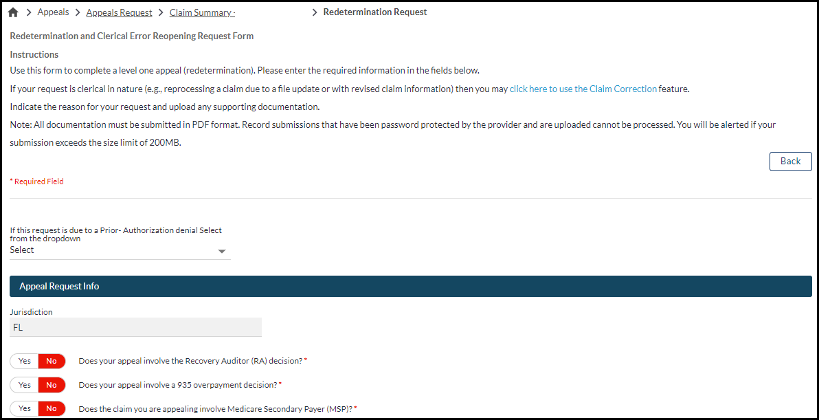 Part B – Redetermination request form (1)