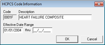 PC_ACE HCPCS information