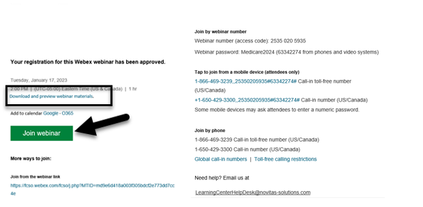 Webinar access